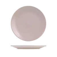 Zuma Pearl Blush Round Ribbed Plate 210mm Carton of 24