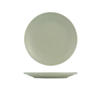 Zuma Pearl Pistachio Round Ribbed Plate 265mm Carton of 18