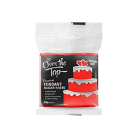 Over The Top Super Red Premium Sugar Paste Fondant 250G