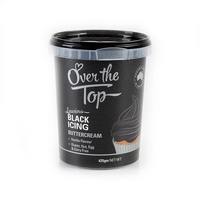 Over the Top Buttercream Black Icing 425G